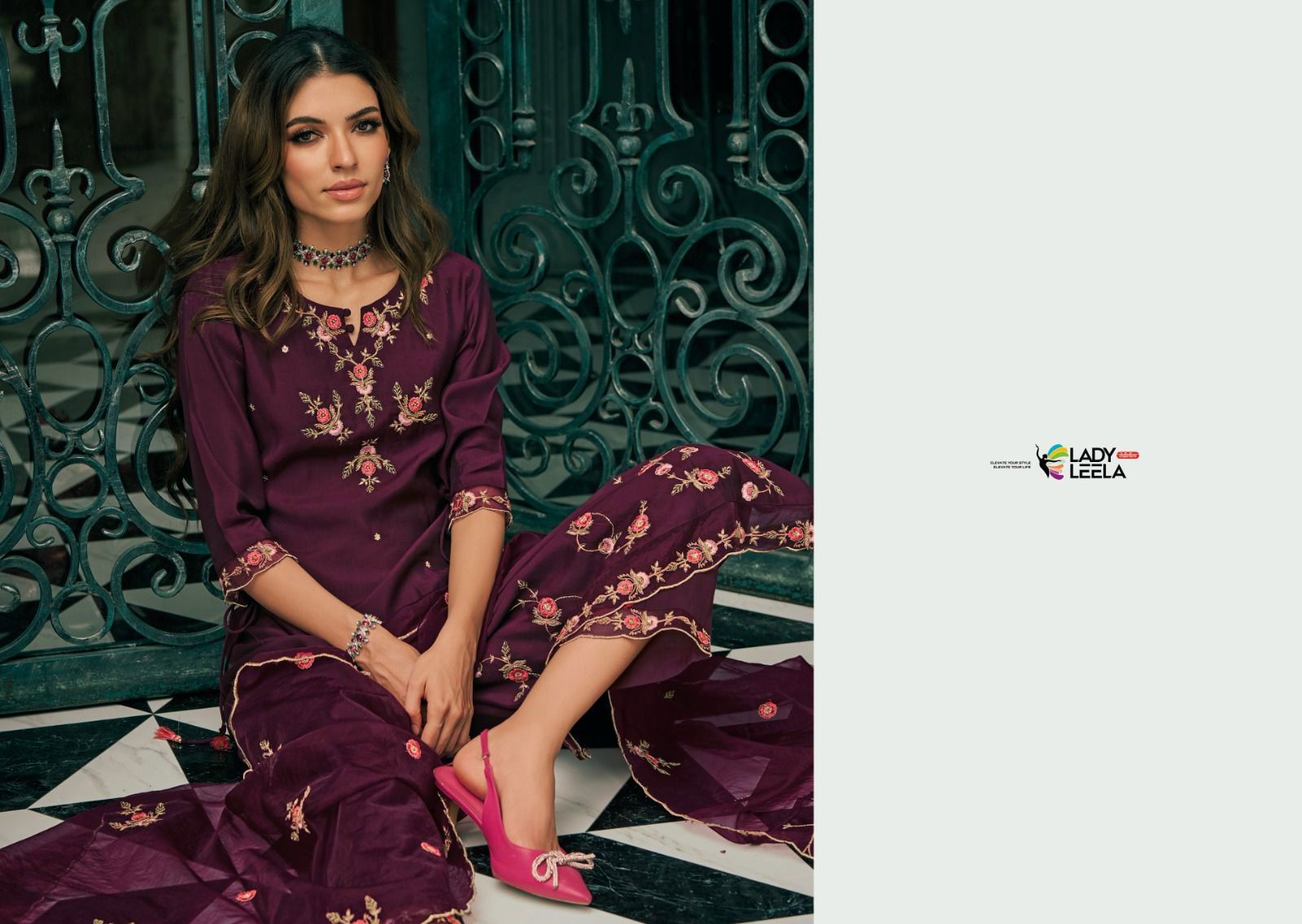 Raabta By Lady Leela Viscose Readymade Suits Catalog